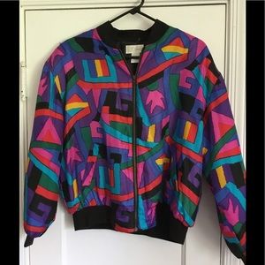 Vintage Silk Bomber Jacket