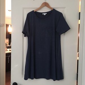 Navy blue t-shirt dress