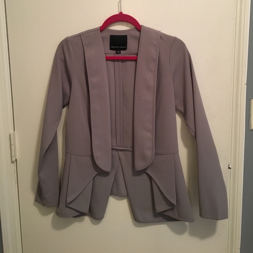 Harlowe & Graham light grey blazer. From Nordstrom