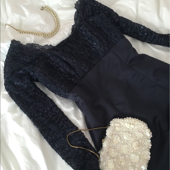 Jordan Dresses & Skirts - Gorgeous Blue Lace & Satin Gown - Jordan