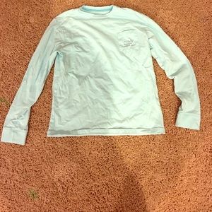 Boys Baby Blue Vineyard Vines Long Sleeve T-Shirt