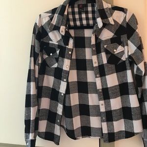 Buffalo plaid flannel shirt