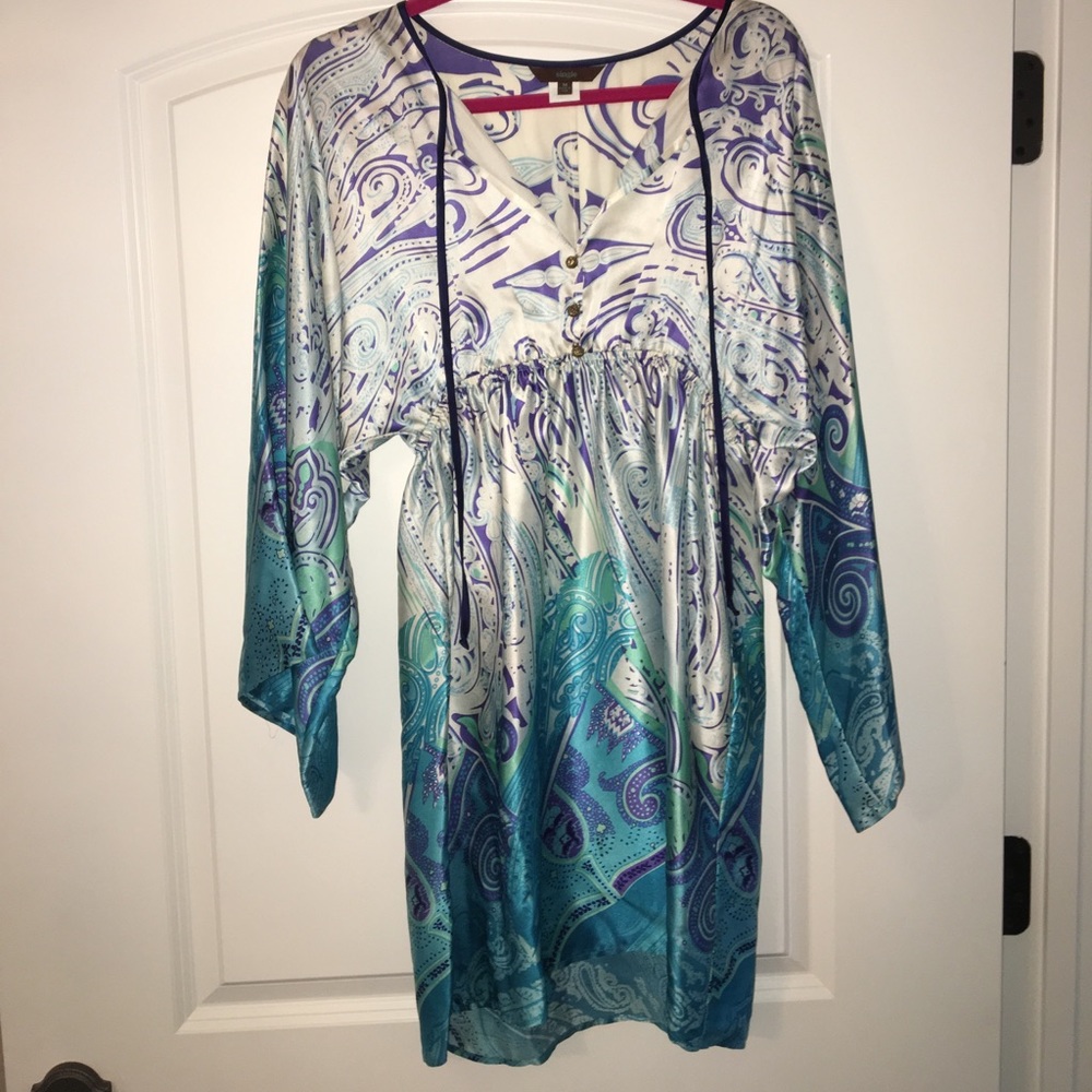 Silk patterned dress