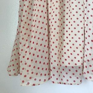 Lush brand polka dot chiffon dress