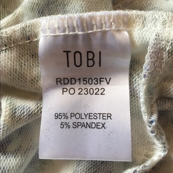 TOBI Floral Spaghetti Strap Backless Dress Size Small Summer - Picture 8 of 8