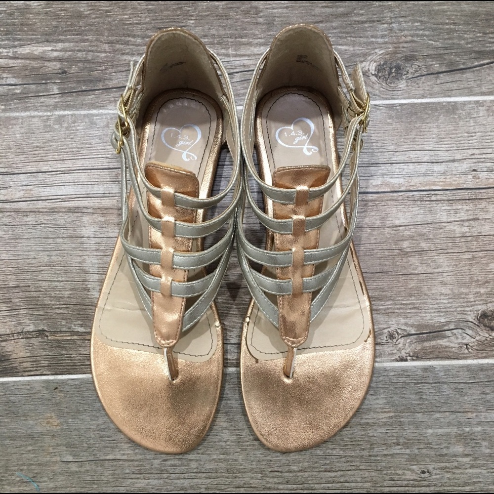 Metallic Gold Sandals
