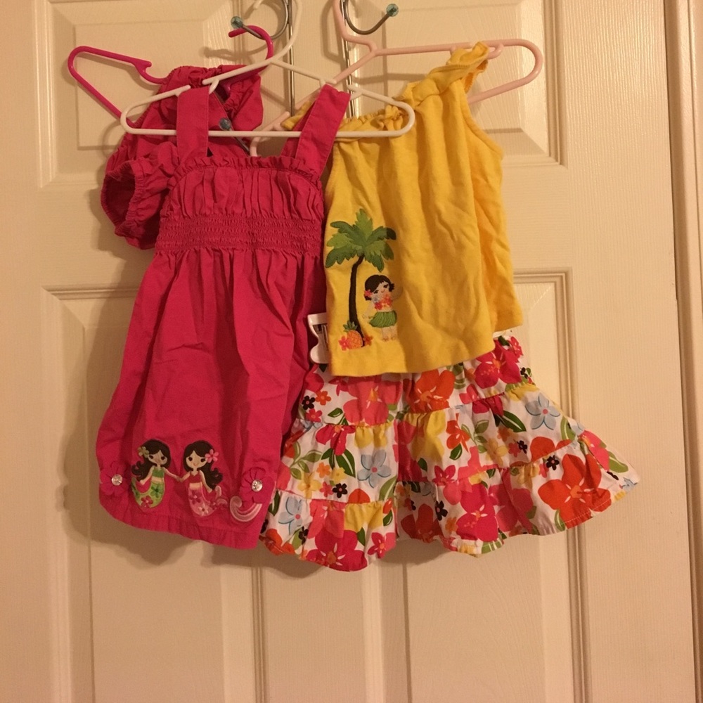 Gymboree- sister set, dress & skirt & top