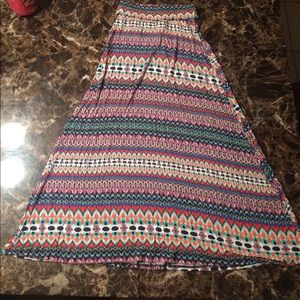 Size medium long colorful skirt