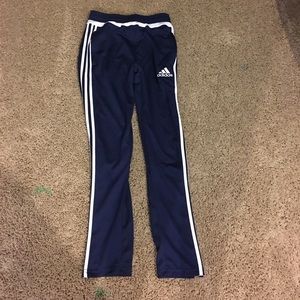 Boys Blue Adidas Track Pants