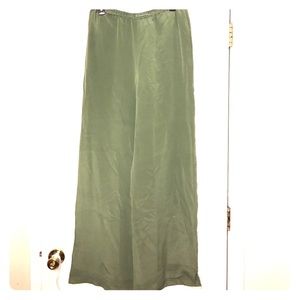 SoftSurroundings wide leg silk pants