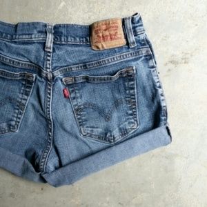Levi's Stretch High Waist Shorts