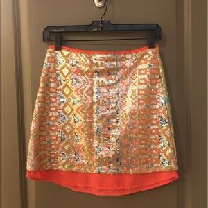 Gianni Bini Size S Fitted Sequin Skirt