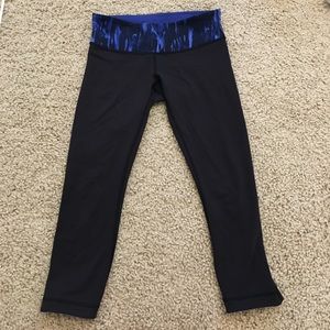 Reversible Black/Blue Lululemon Crop Pants