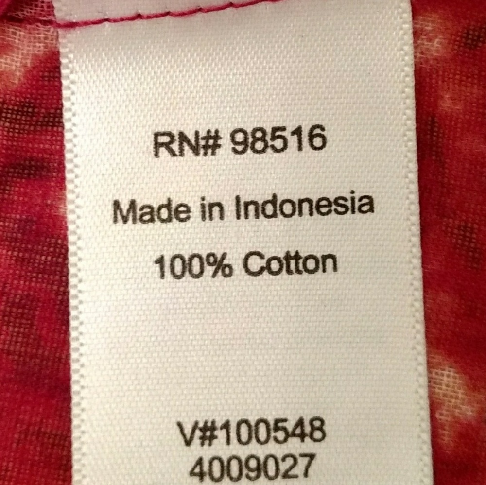 Coldwater Creek Raspberry Abstract  Shell NWOT - Picture 4 of 5