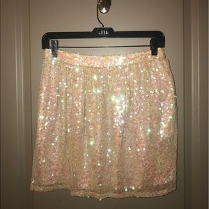 BCBGeneration Nude Sequin Skirt Size 2