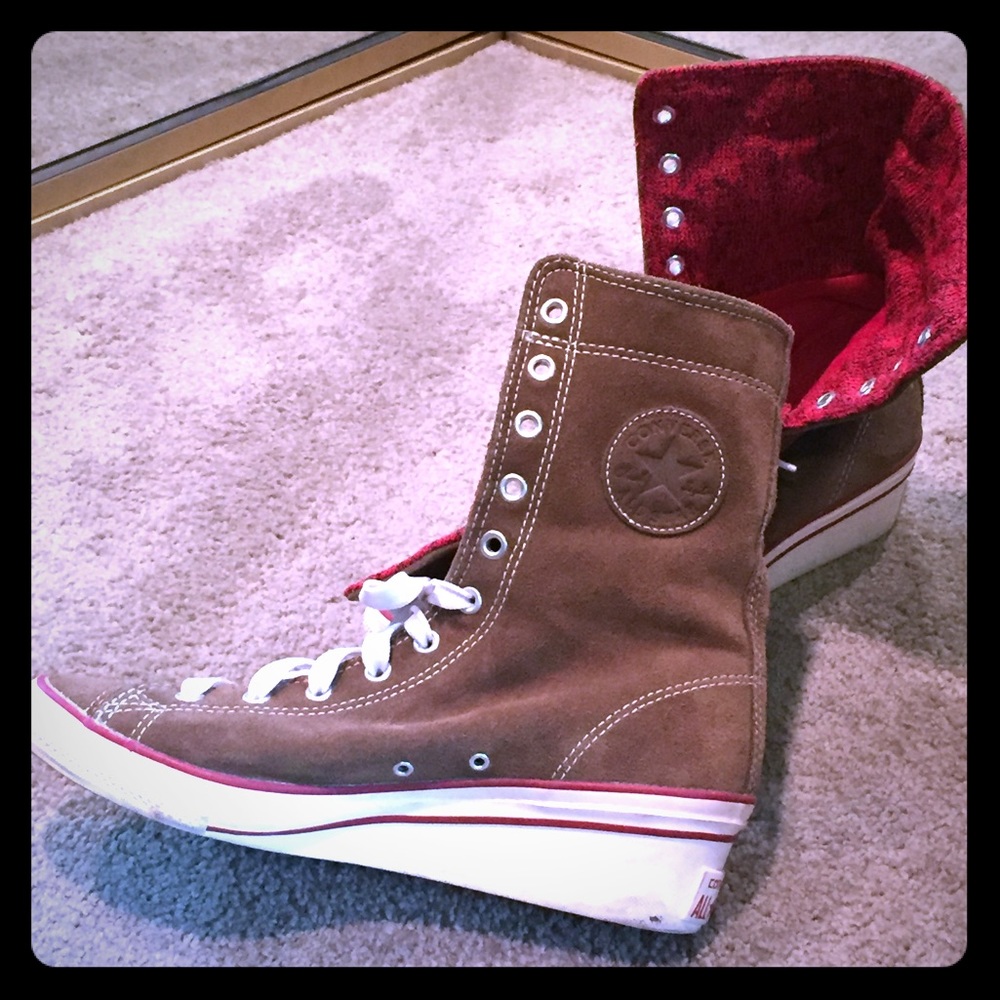 Wedge converse shoes