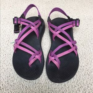 Purple 2 strap chacos
