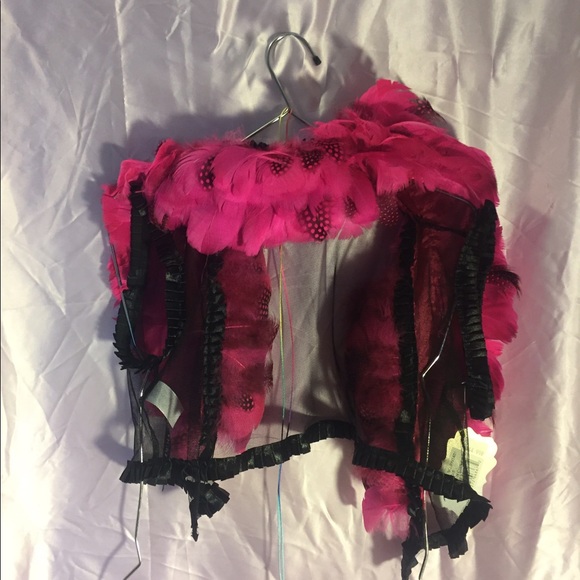 Pink feather top - Picture 2 of 2