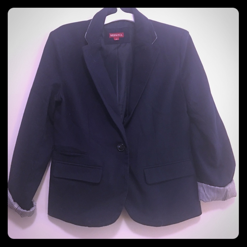 Navy blue dress jacket
