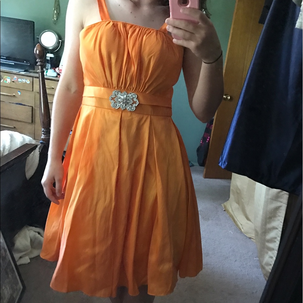Orange homecoming dress!
