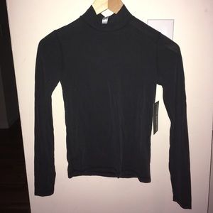 American Apparel Brushed Jersey L/S turtleneck top