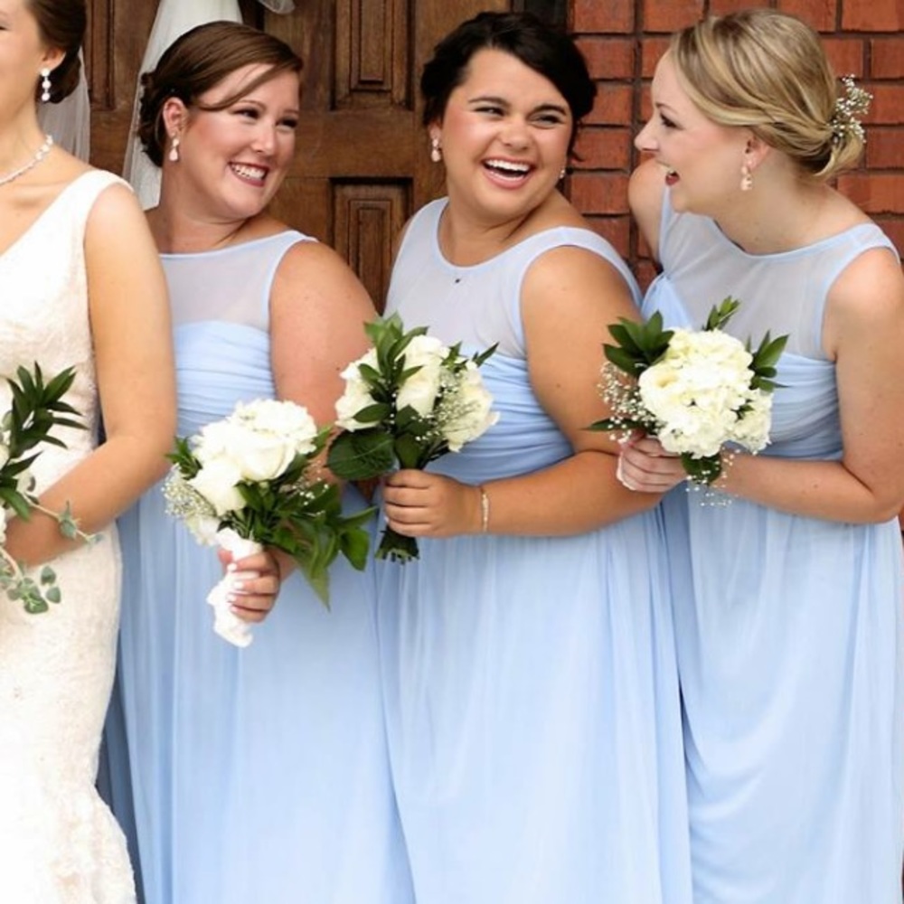 Icy Blue Bridesmaid Dress