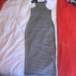 Boohoo Grey Midi dress