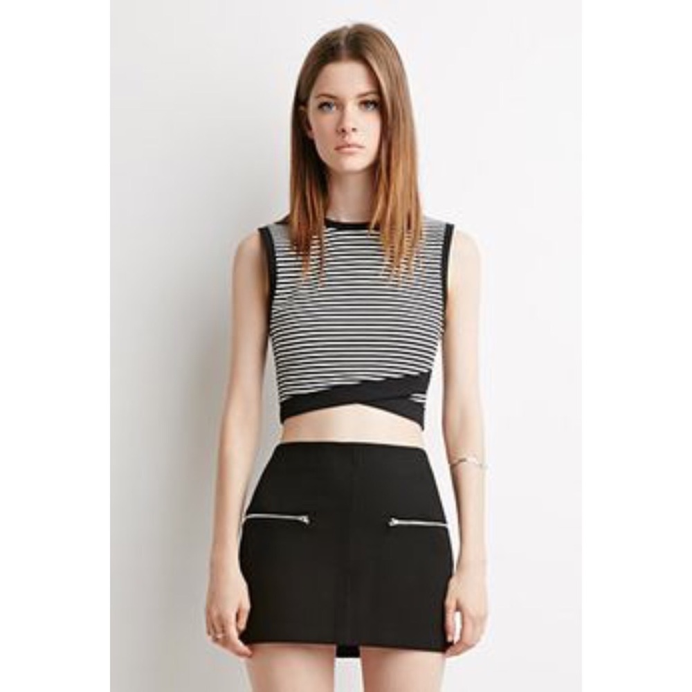 Forever 21 Stripe Crop Top