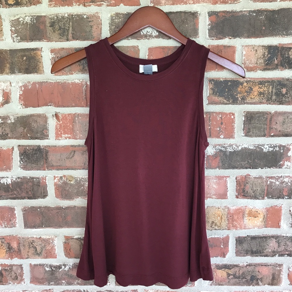 Maroon High-Neck
