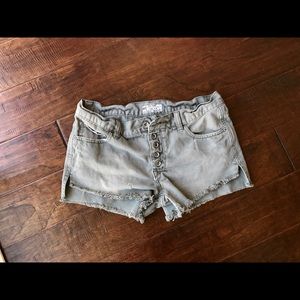 Free People denim cutoff shorts