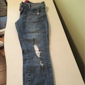 Lucky Brand Leyla Skinny Jeans - distressed minor