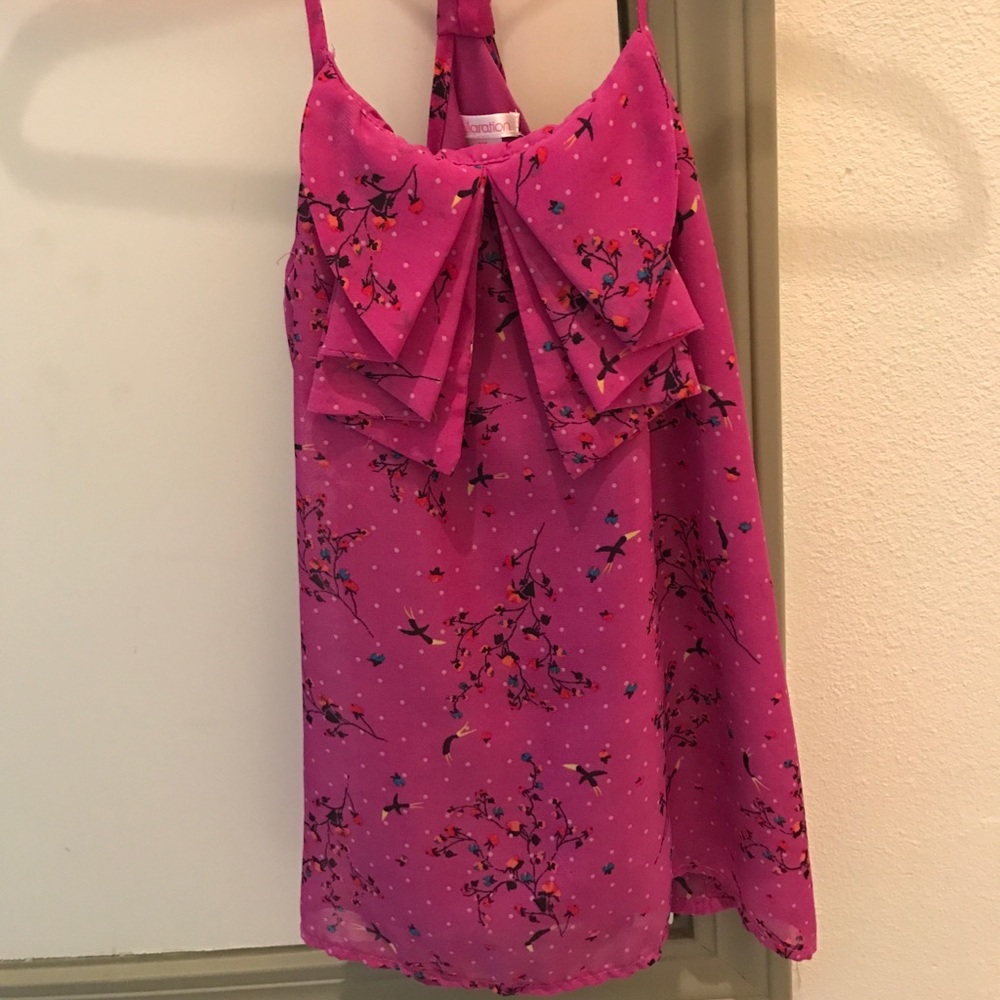 Fashion tied back swing tank top