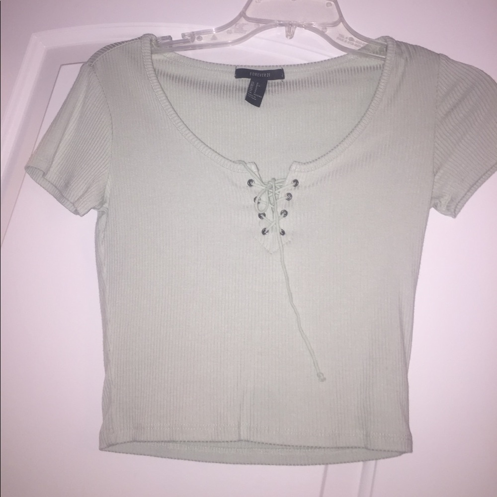 Mint green crop top never worn
