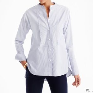 Thomas Mason for J. Crew - collarless tuxedo shirt