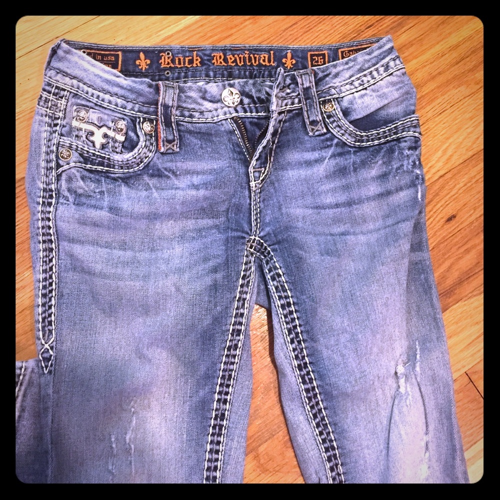 Rock Revival jeans minor ware totally comfy