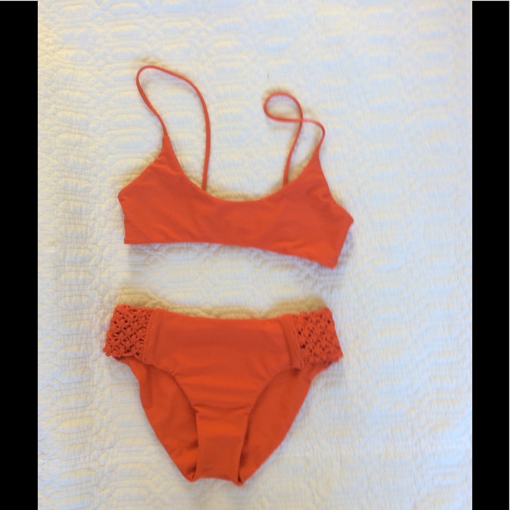 Mikoh orange Bikini new without tags Size Medium