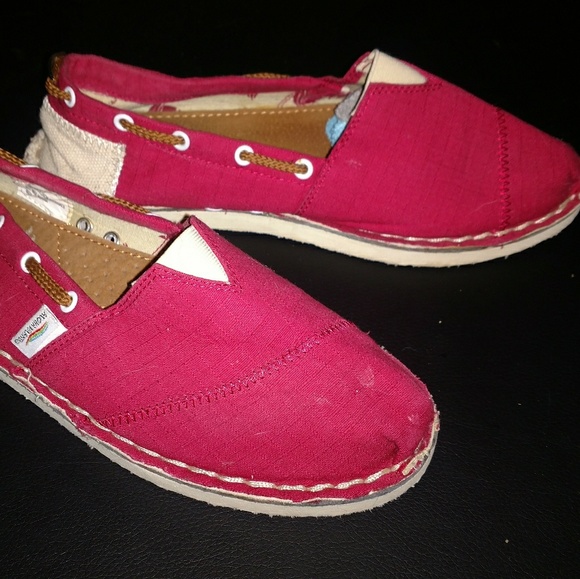 60 off Aloha Island Shoes Red slip on shoes LIKE TOMS