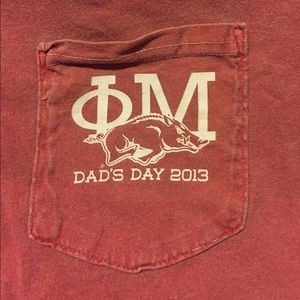 Phi mu red dad's day tshirt