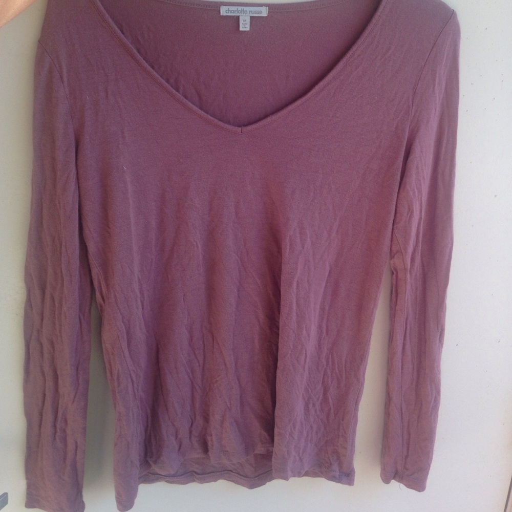 Charlotte Russe Lavender Long Sleeve