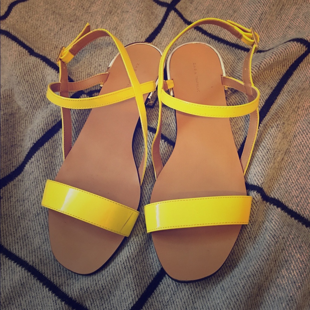 Yellow sandals