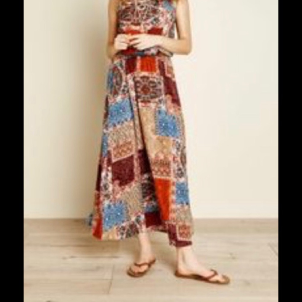 Earthbound patchwork type Maxi Sundress