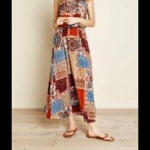 Earthbound patchwork type Maxi Sundress