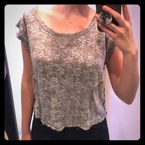 Small Lace Free People t-shirt