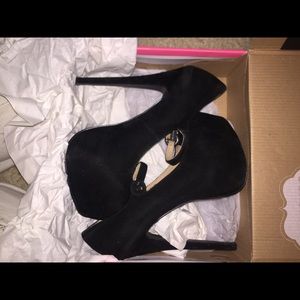 Black Velvet Heels