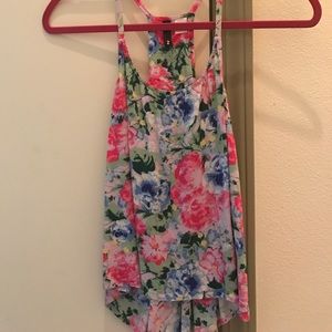 Floral swing tank top