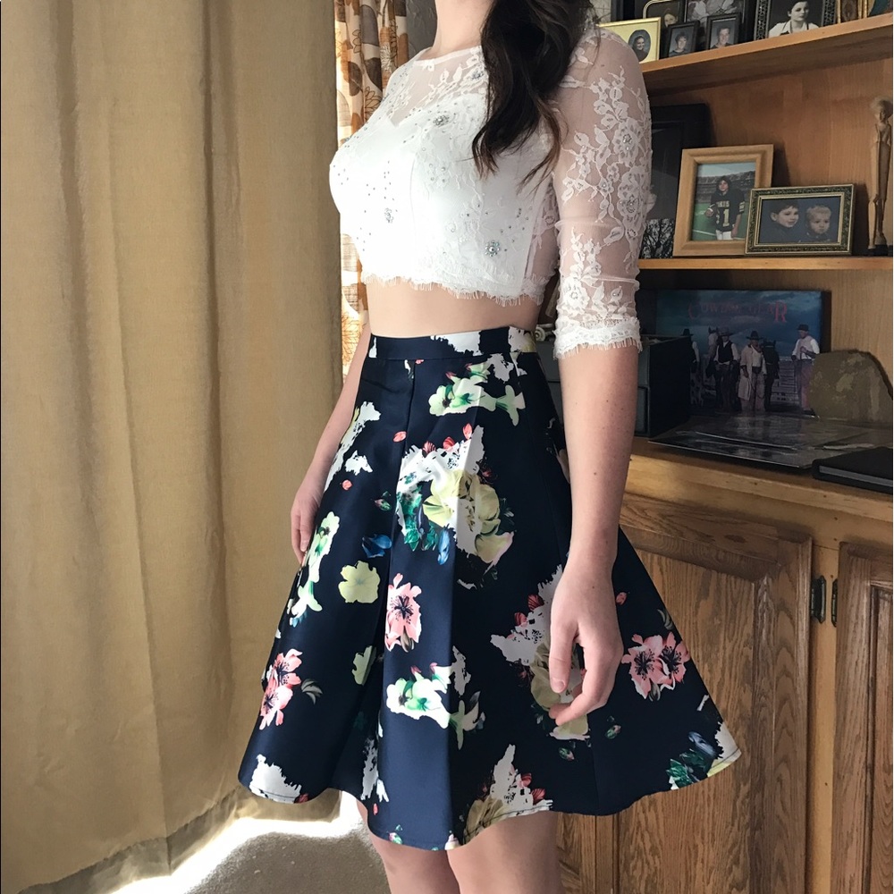 Two piece homecoming dress