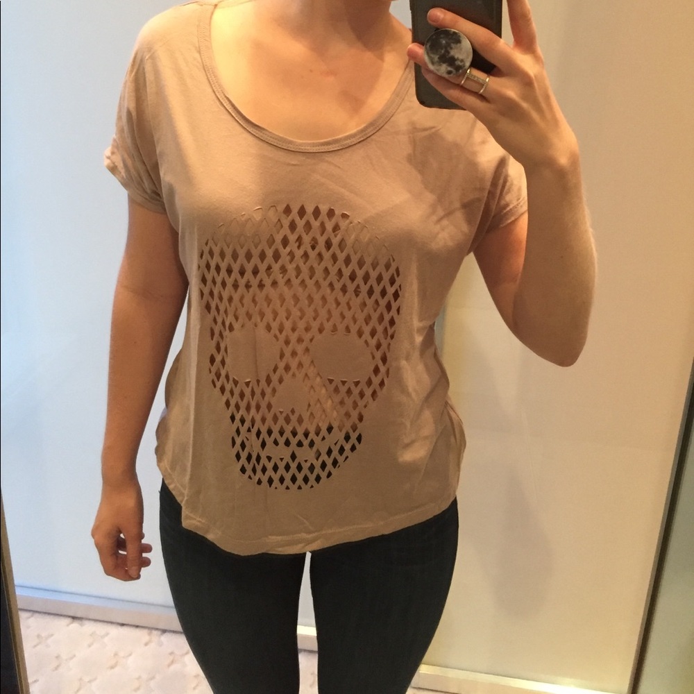 Cutout Skull T-shirt