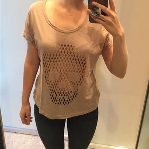 Cutout Skull T-shirt