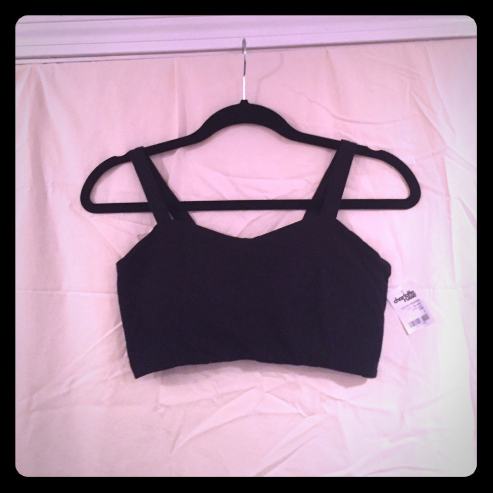 Black Bralette with Open Back NWT