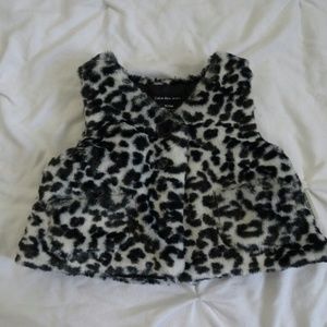 Calvin Klein Cheetah vest baby girls